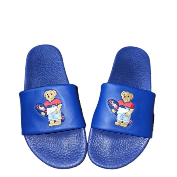 Polo Ralph Lauren UNISEX Polo Bear Slide SandalsSize 9.5W, 8M - Picture 2 of 3